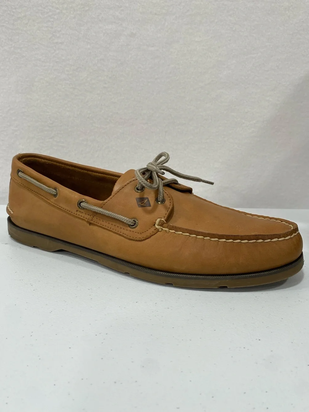 Sperry Top‑Sider Men’s Leather Boat Shoes Tan Size 14 A/O Classic